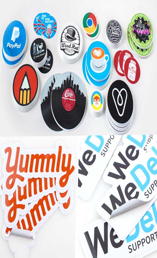 custom die cut vinyl stickers